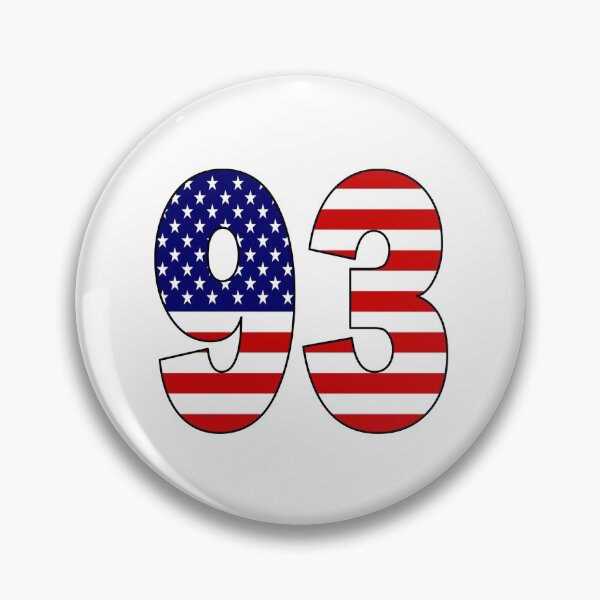 Item preview, Number 93 with USA flag on the background designed and sold by AllShirts21.