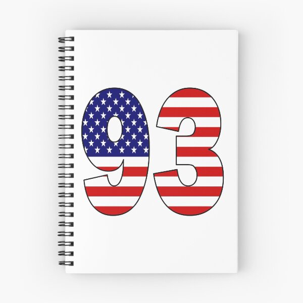 Item preview, Number 93 with USA flag on the background designed and sold by AllShirts21.