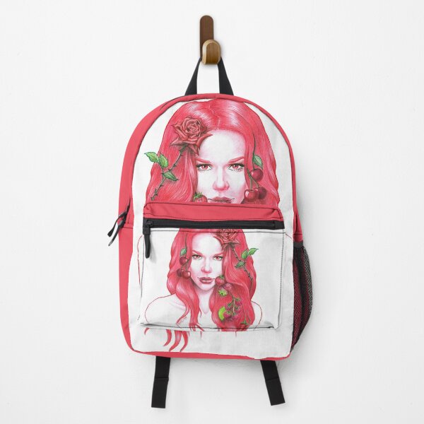 Item preview, Red hair Woman face with Rose and Fruits designed and sold by edrawings38.