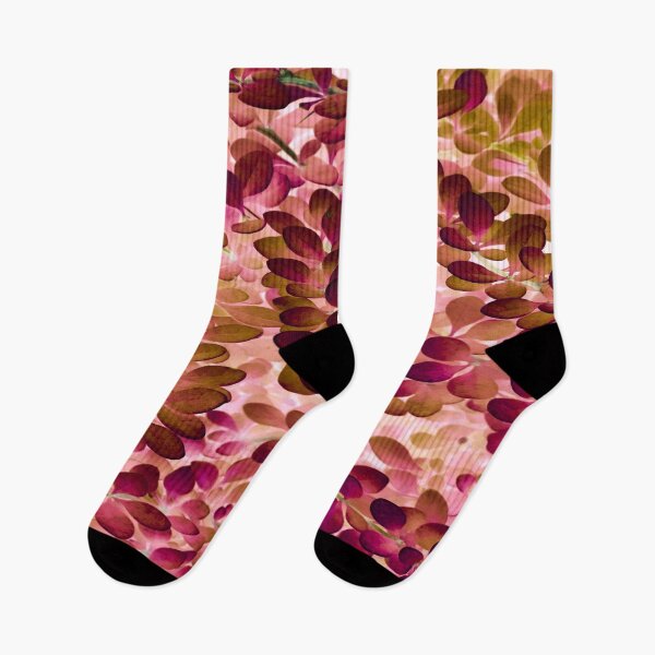 Item preview, Brown Pink Inverted Petal Leaves Pattern designed and sold by wildjellybeans.