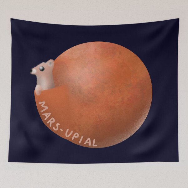 Item preview, Mars-upial designed and sold by The Curly Redhead.