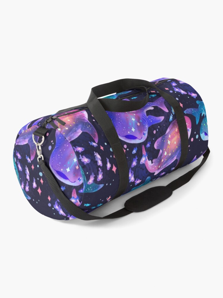 Thumbnail 1 of 3, Duffle Bag, Cosmic Whale Shark designed and sold by Requinoesis.