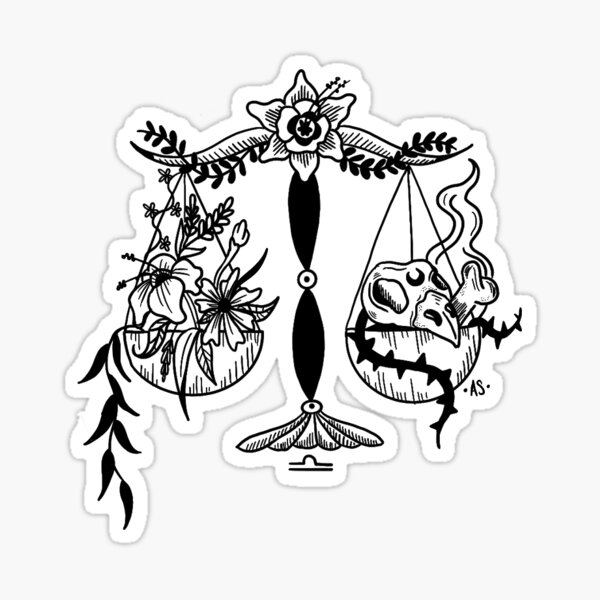 Kissing Cousins Tattoo Parlour - The Libra scales #zodiac #libra