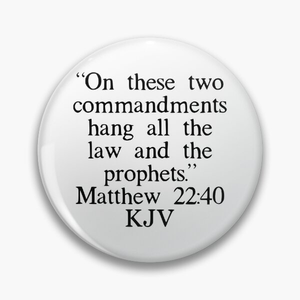 Item preview, Matthew 22:40 KJV designed and sold by IBMClothing.
