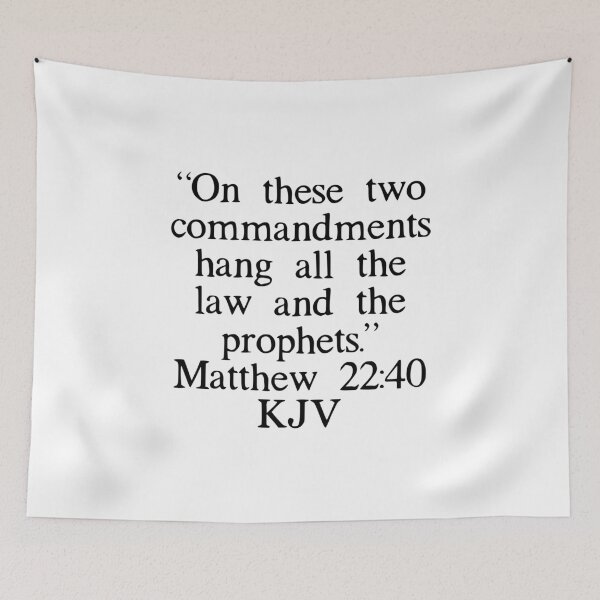 Item preview, Matthew 22:40 KJV designed and sold by IBMClothing.