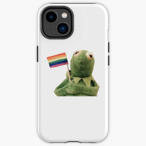 pride flag kermit iPhone Tough Case