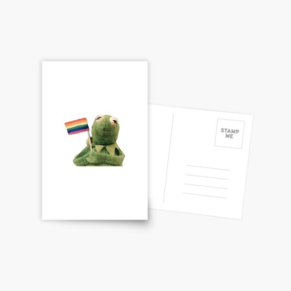 pride flag kermit Postcard