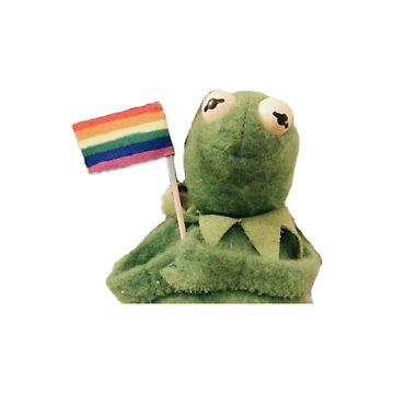 Artwork thumbnail, pride flag kermit by PascalesStuff