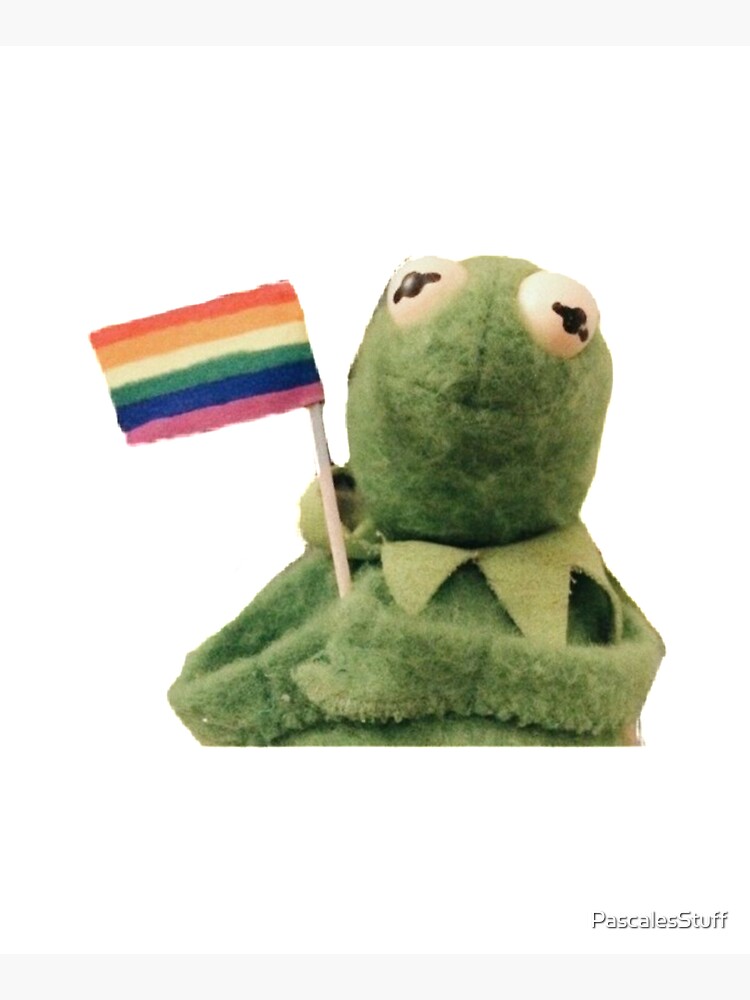 pride flag kermit by PascalesStuff