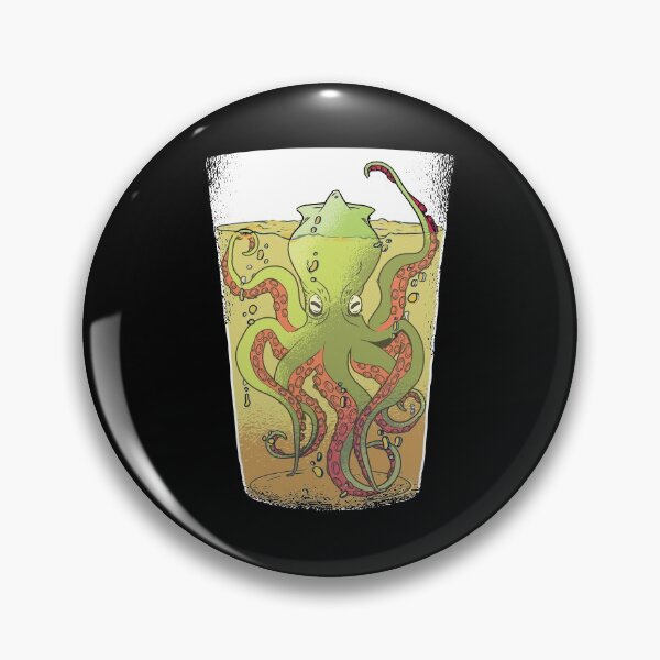 Aperçu de l'œuvre Kraken dans un verre à bière créée et vendue par KoolMoDee.