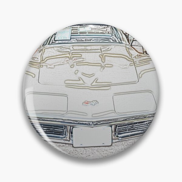 Item preview, C3 Corvette -- Digital illustration line drawing designed and sold by Goldmedaldesign.