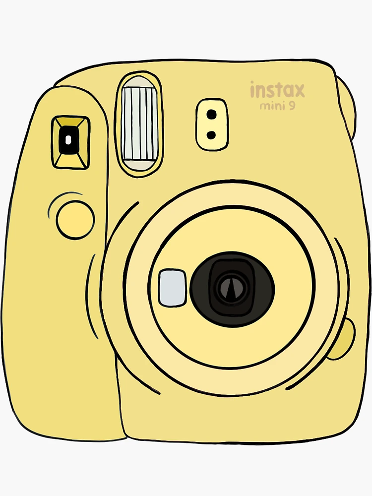 Yellow Polaroid Camera Sticker - Colors & Cocktails