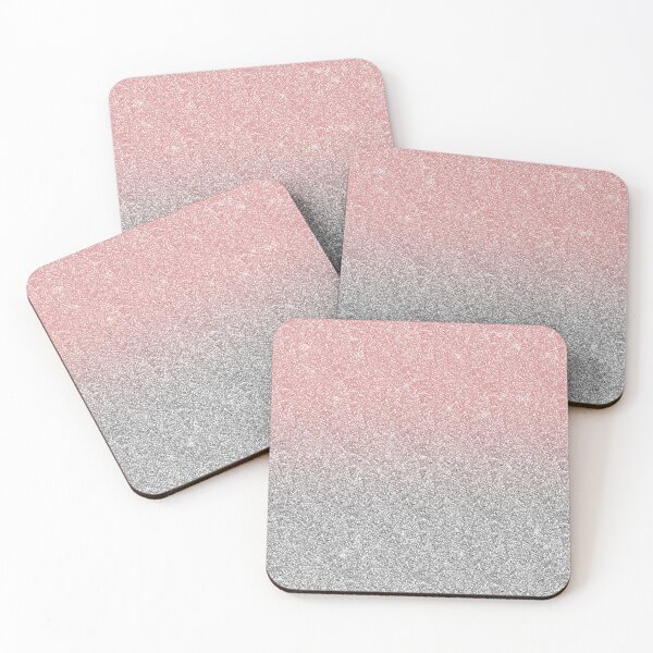 Item preview, Girly Rose Gold & Silver Ombre Glitter Design designed and sold by NdesignTrend.