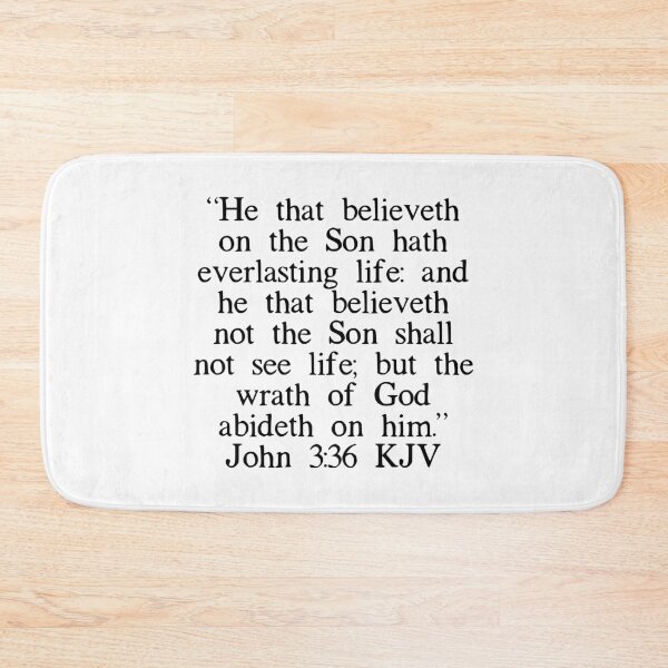 Item preview, John 3:36 KJV designed and sold by IBMClothing.