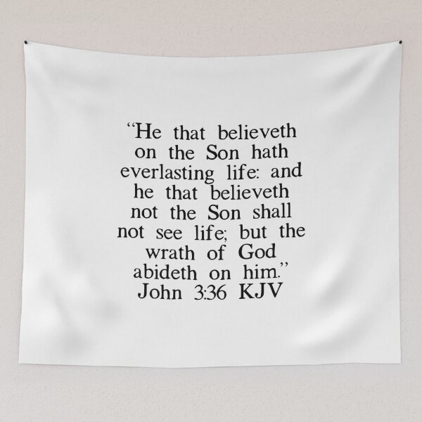 Item preview, John 3:36 KJV designed and sold by IBMClothing.