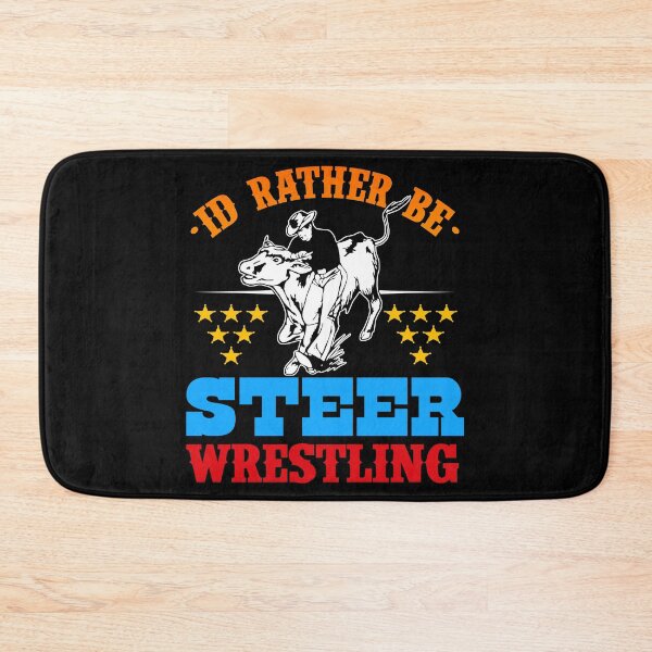 Item preview, Rodeo Cowboy Steer Wrestler Bulldogger designed and sold by Gold Wings Tees.