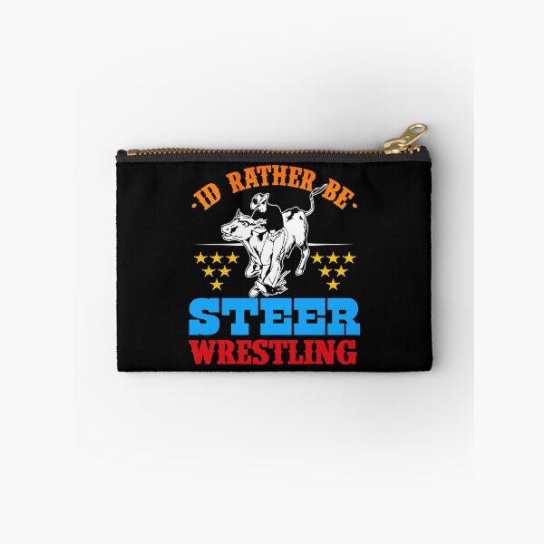 Item preview, Rodeo Cowboy Steer Wrestler Bulldogger designed and sold by Gold Wings Tees.