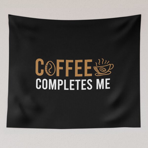 Item preview, Coffee completes me (black) designed and sold by AdelDa19.