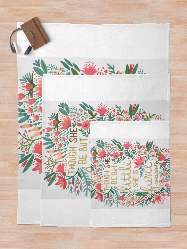 Alternate view of Little & Fierce Throw Blanket