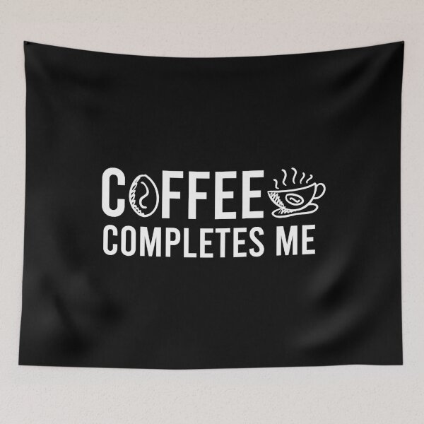 Item preview, Coffee completes me (black) designed and sold by AdelDa19.