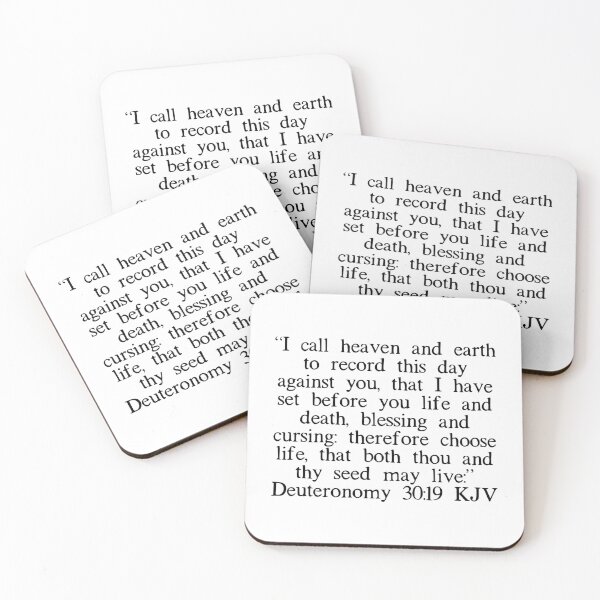 Item preview, Deuteronomy 30:19 KJV designed and sold by IBMClothing.