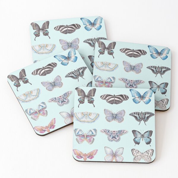 Item preview, Watercolor Butterfly and Moths Illustration Nature designed and sold by wanderinglaur.