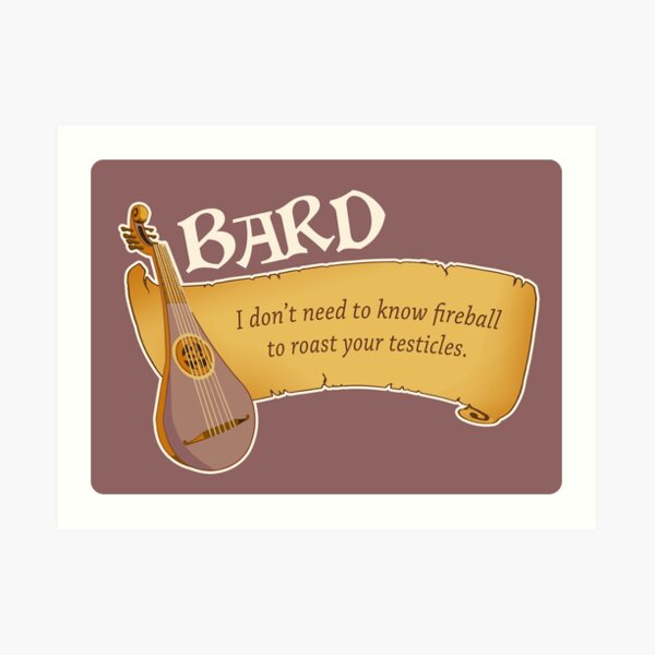Bardic Fireballs Art Print
