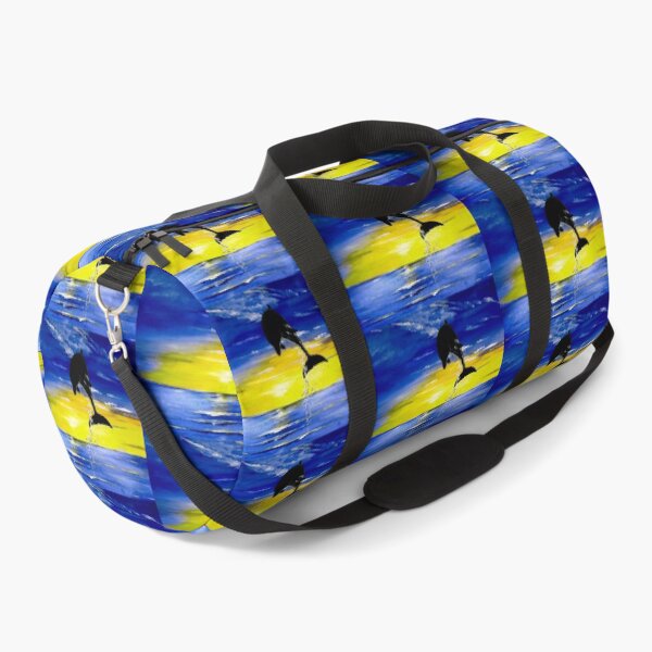 Good Morning Dolphin Duffle Bag