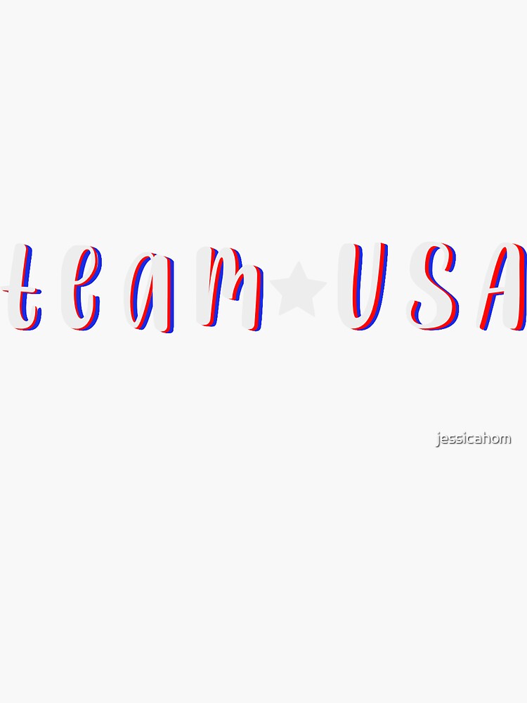 "team usa sticker" Sticker by jessicahom Redbubble
