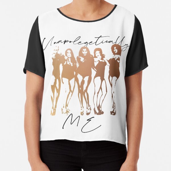 Unapolegetically Me Self Love, Body Positivity, Gender Equality, Strong women, Black woman, Women Empowerment, Cultural Chiffon Top