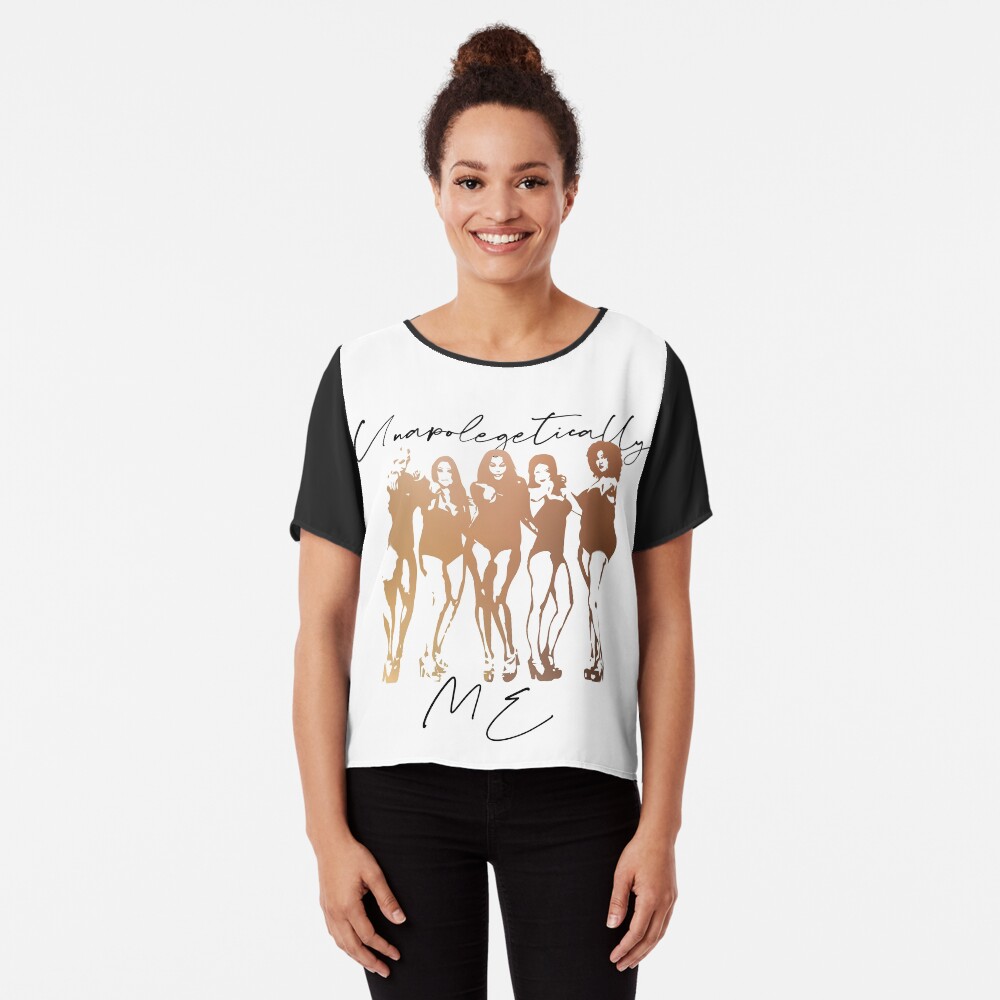 Unapolegetically Me Self Love, Body Positivity, Gender Equality, Strong women, Black woman, Women Empowerment, Cultural Chiffon Top