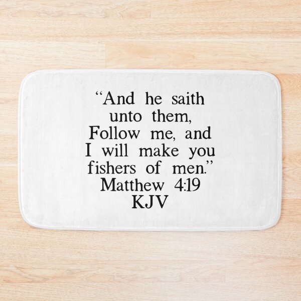 Item preview, Matthew 4:19 KJV designed and sold by IBMClothing.