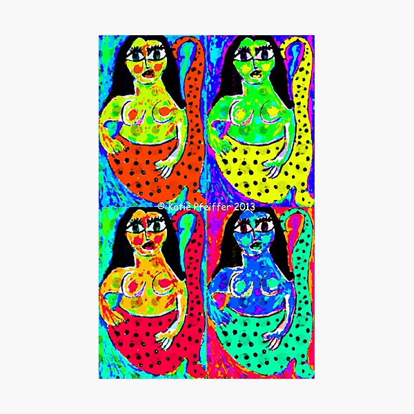 Pop Art Mermaids Photographic Print