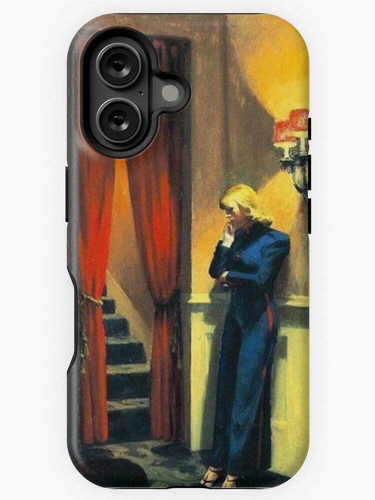 Thumbnail 1 of 4, iPhone Case, NEW YORK MOVIE - EDWARD HOPPER designed and sold by arthistoryfever.