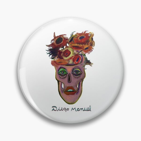 Item preview, Skull and flowers designed and sold by Diego Manuel Rodriguez.