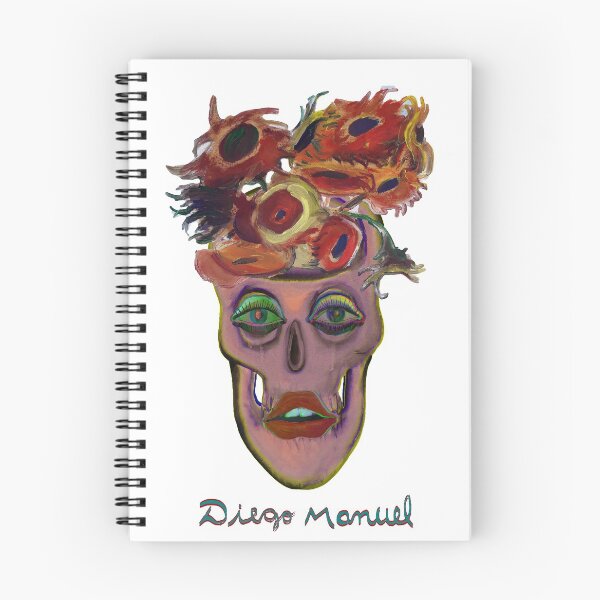 Item preview, Skull and flowers designed and sold by Diego Manuel Rodriguez.