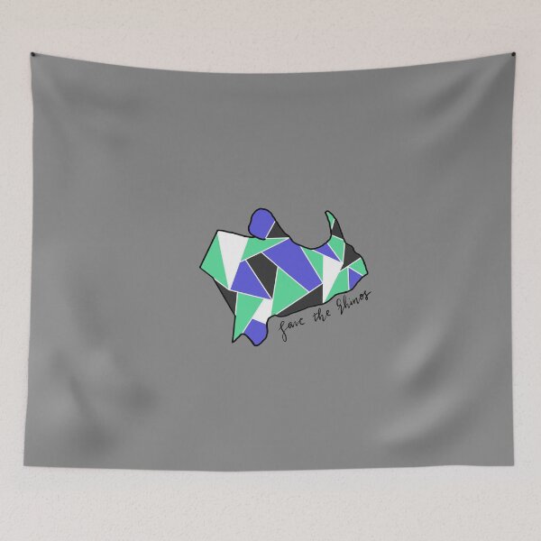 Item preview, Outlined Javan Rhino (funds International Rhino Foundation) designed and sold by artsykeet18.