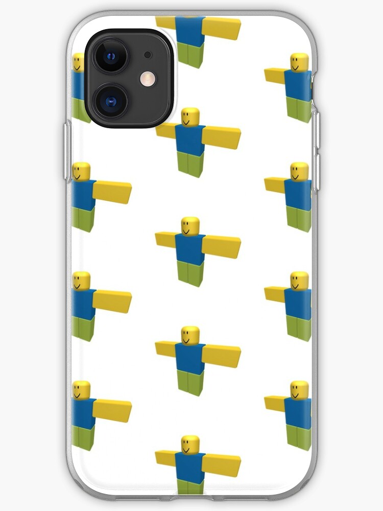 Noob T Pose Roblox Iphone Case Cover By Stlckershop Redbubble - noob t pose roblox
