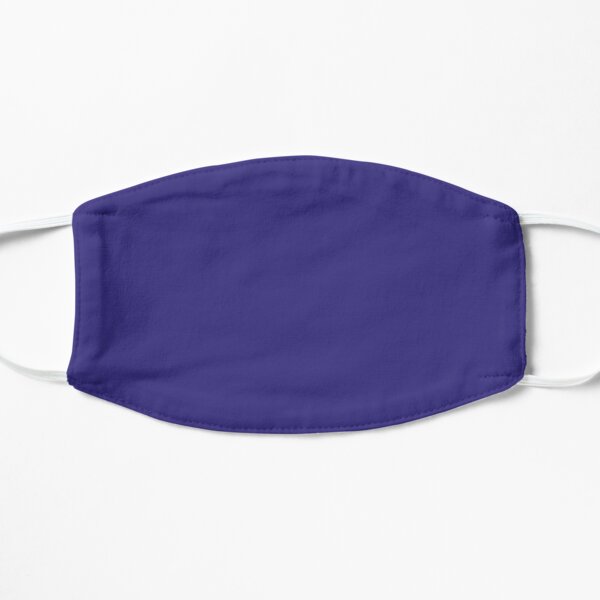 Solid Dark Blue Whale Color Flat Mask