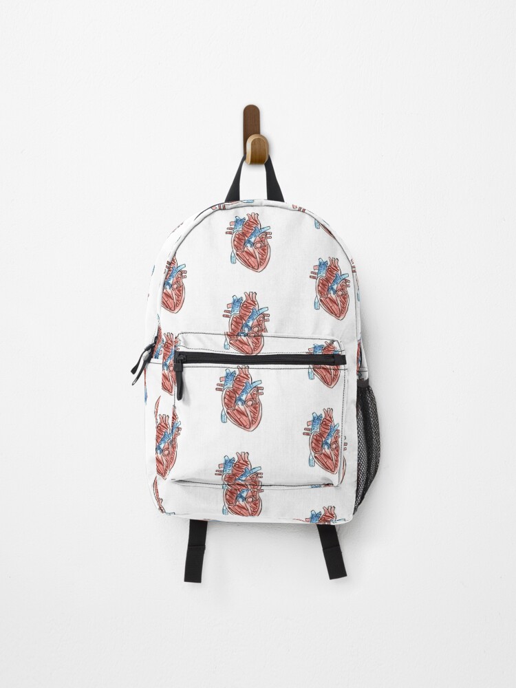 Thumbnail 1 of 3, Backpack, Labeled Heart designed and sold by kmick.