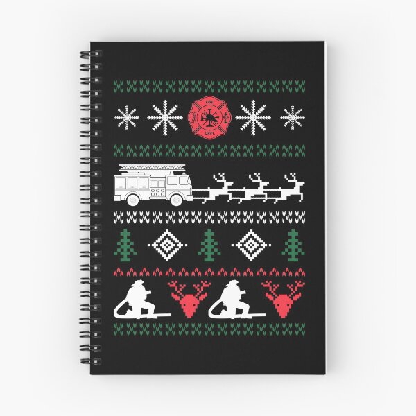 Item preview, Ugly Christmas product Design For A Firefighter print designed and sold by AYDreamers.