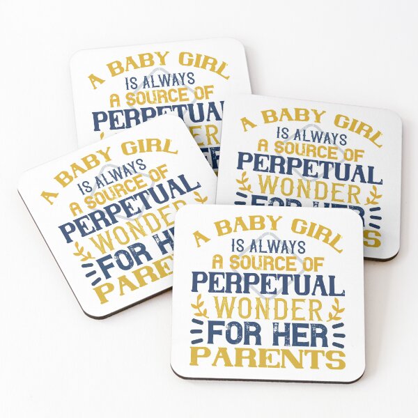 Item preview, A Baby Girl Is Always A Source Of Perpetual Wonder For Her Parents designed and sold by GoodVibeDesign.