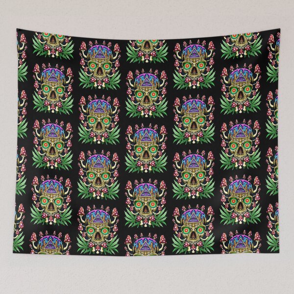 Item preview, Magic Mushrooms Skull - Psychedelic Phenomenon designed and sold by anziehend.