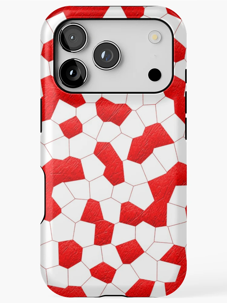 Thumbnail 1 of 4, iPhone Case, Abstract Red Pattern designed and sold by Corbitron.