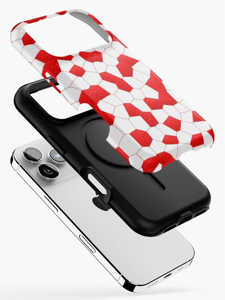 Thumbnail 2 of 4, iPhone Case, Abstract Red Pattern designed and sold by Corbitron.