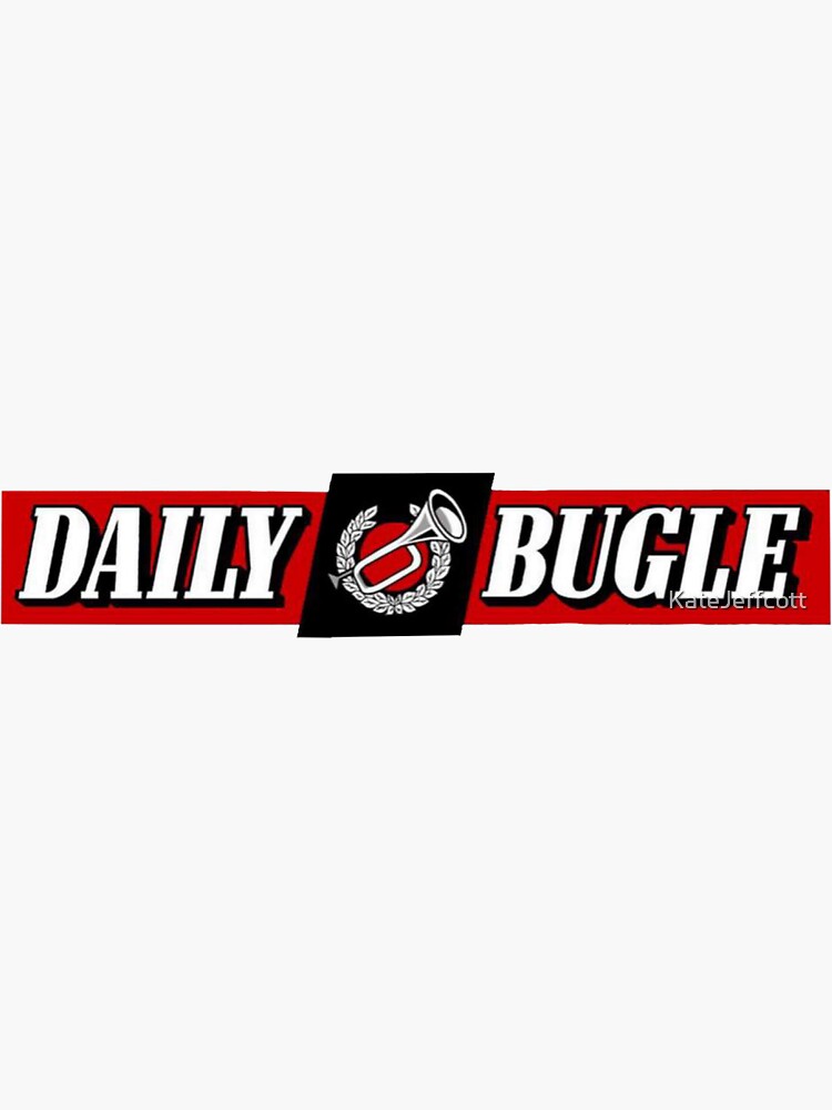 "Daily Bugle" Sticker for Sale by KateJeffcott Redbubble