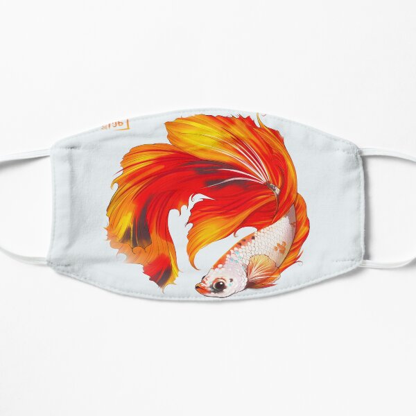 Koi Betta Fish Flat Mask
