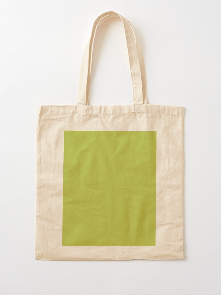 Cheapest Solid Bright Avocado Green Color Tote Bag for Sale by