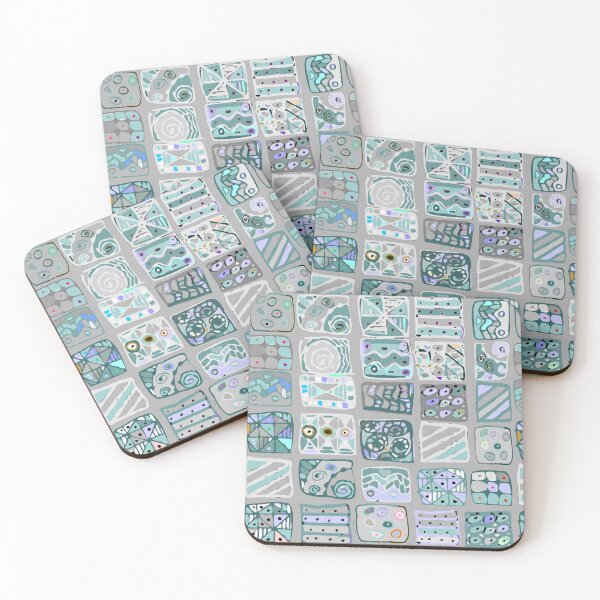 Item preview, Abstract pattern of geometric shapes freehand drawing designed and sold by Nata-V.