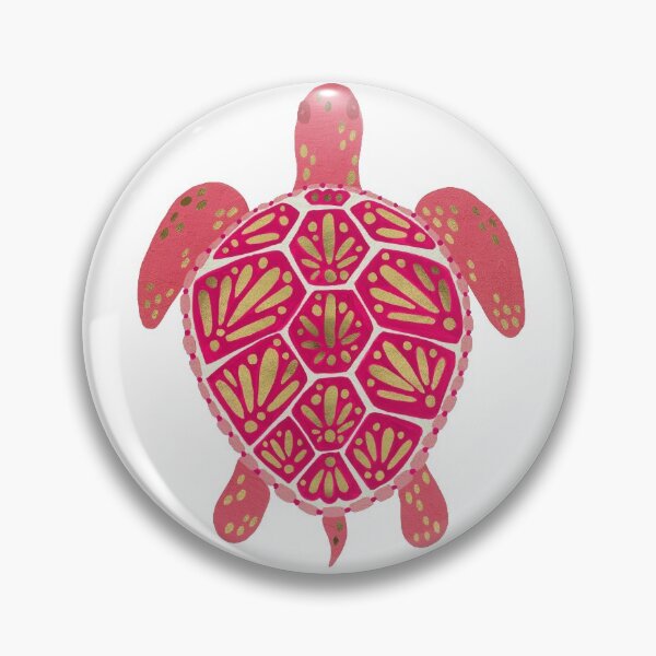 Item preview, Pink & Gold Sea Turtle designed and sold by Cat Coquillette.